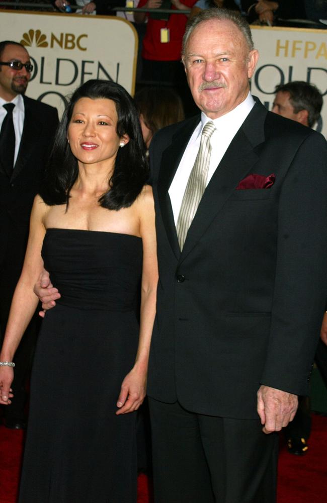 Gene Hackman and wife Betsy Arakawa died in mysterious circumstances in February. Picture: Jeffrey Mayer/WireImage