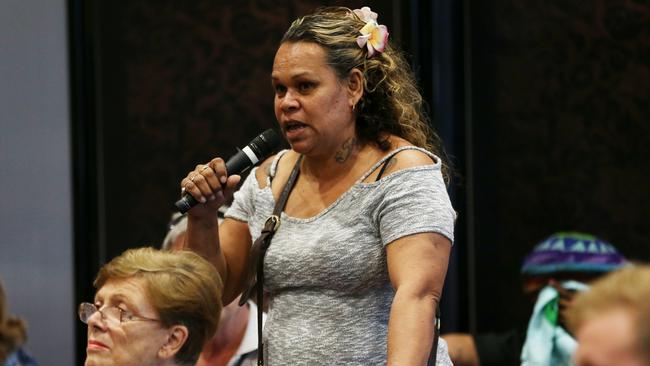 Sarah Addo speaking at a KAP forum in Cairns. PICTURE: STEWART MCLEAN