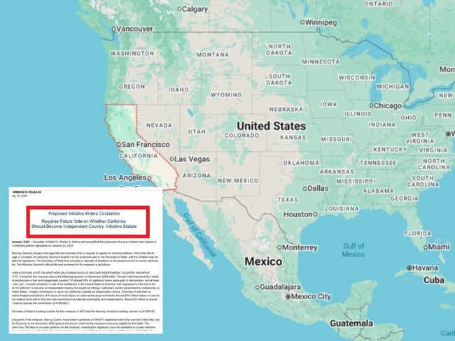 A wild plan for California to secede from the United States and become a free and independent country is rapidly gaining momentum.