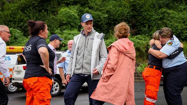 NSW Premier Chris Minns in Lismore on Wednesday ahead of Tropical Cyclone Alfred making landfall. Picture: Chris Minns/Facebook.