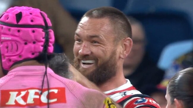 JWH was loving it. Photo: Fox Sports