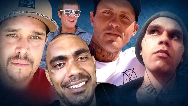 Men who faced court in Central Queensland in 2023 for violence against women.