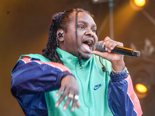 Huge crowds dancing and singing at Womadelaide. Baker Boy performing. March 12, 2022 Picture: Brenton Edwards