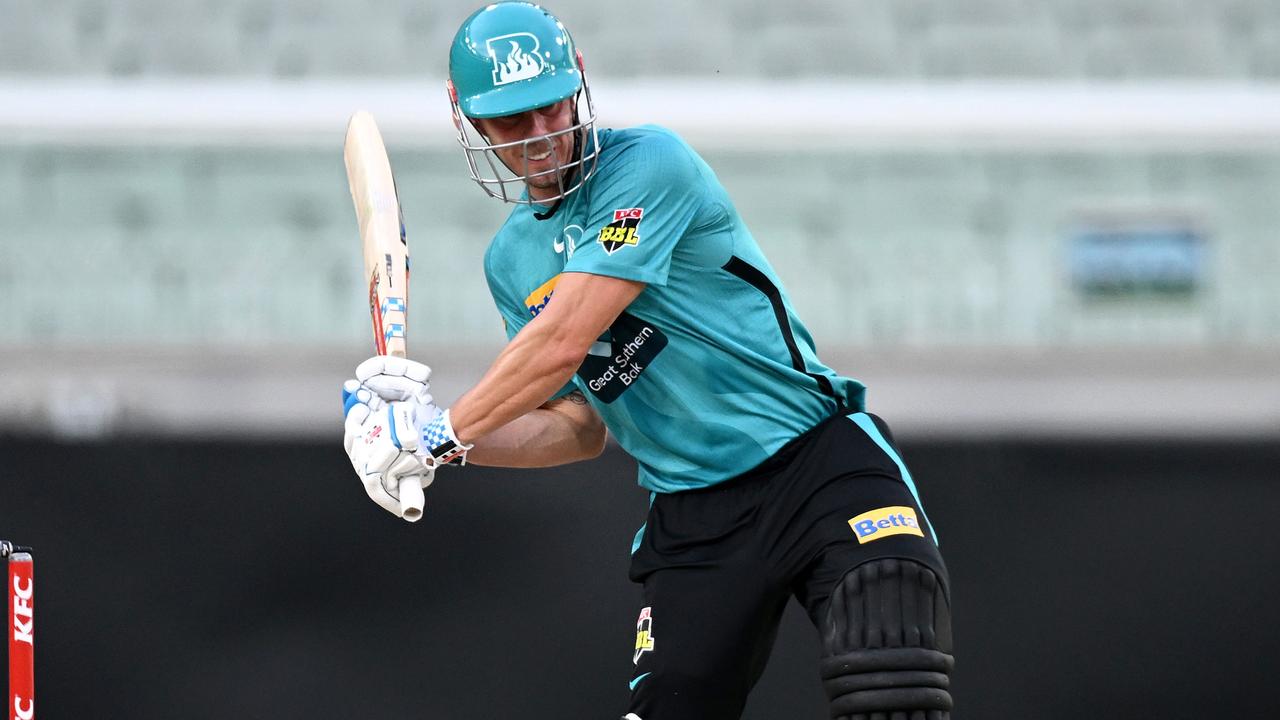 Chris Lynn in action for the Brisbane Heat last season. (Photo by Morgan Hancock/Getty Images)