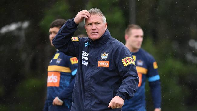 Coach Garth Brennan looks on at Titans training. Picture: AAP Image