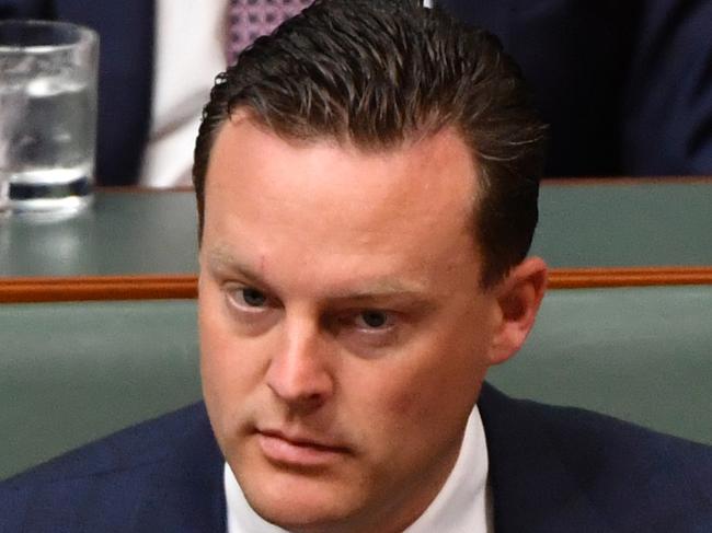 Liberal member for Dunkley Chris Crewther during Question Time in the House of Representatives at Parliament House in Canberra, Tuesday, November 27, 2018. (AAP Image/Mick Tsikas) NO ARCHIVING