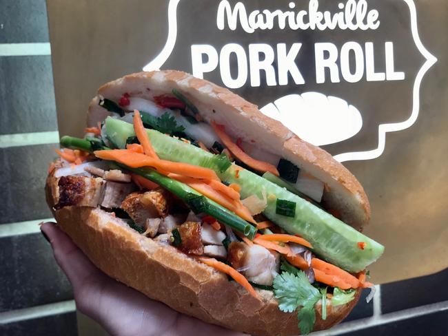 Marrickville Pork Roll at Darling Square. Picture: Jenifer Jagielski