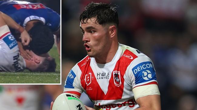 St George Illawarra will argue Kyle Flanagan was accosted on the ground by Canterbury centre Stephen Crichton seconds before a biting allegation erupted on Saturday night.