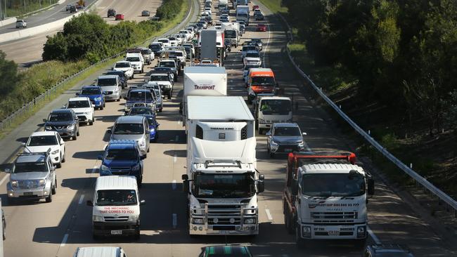 It’s only 8am but this is how the M1 looks Picture Glenn Hampson