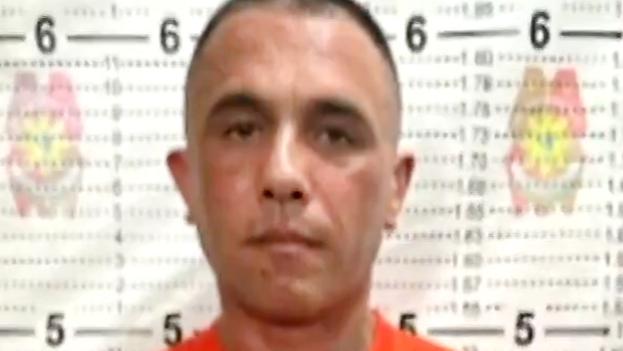 Gregor Haas in detention in The Philippines. Picture: 10 News