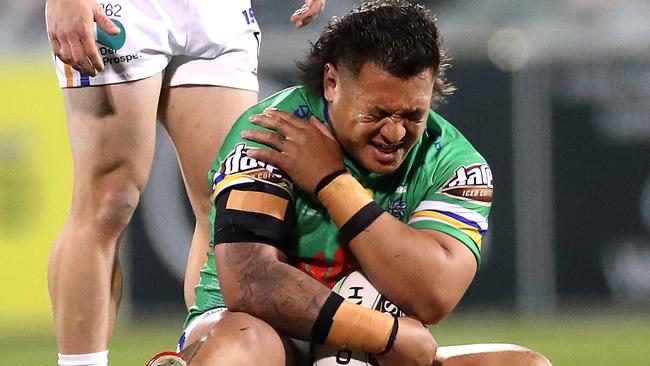 Josh Papalii picked up a shoulder injury on the weekend. Picture: Phil Hillyard