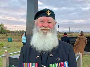 PRIDE: Despite no one asking veteran Robert Henderson to do it, he spends the days leading up to Anzac Day each year preparing his small town's cenotaph. Picture: Jorja McDonnell