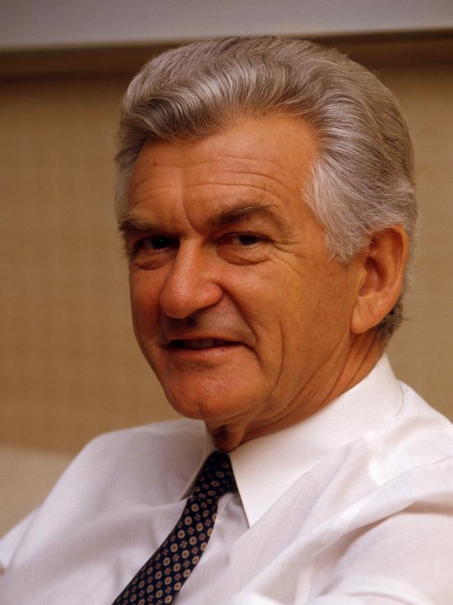 Former Australian Prime Minister Bob Hawke.