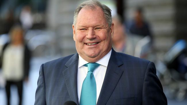 Lord Mayor Robert Doyle is taking Sam Newman’s possible bid in good humour. Picture: Mark Wilson