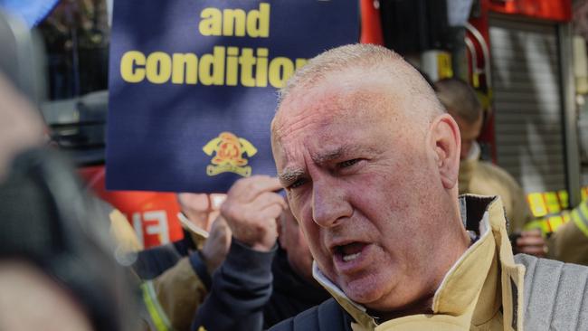 United Firefighters Union boss Peter Marshall. Picture: NewsWire / Valeriu Campan