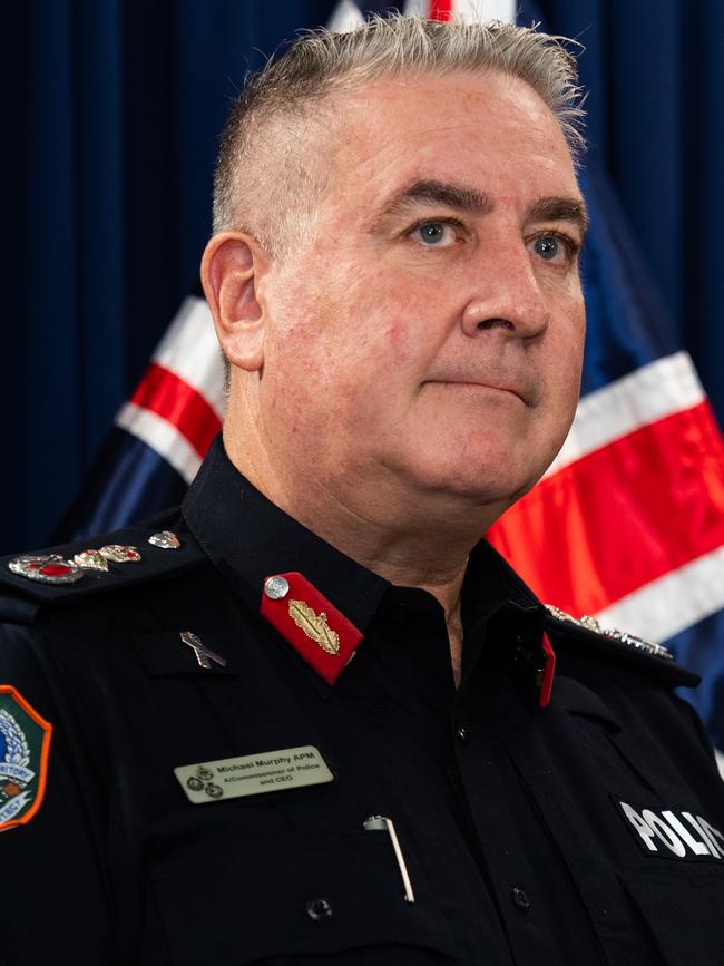 NT Police Commissioner Michael Murphy. Picture: Pema Tamang Pakhrin