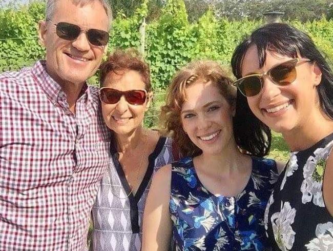 The Falkholt family (from left): Lars, Vivian, Annabelle and Jessica in their last photograph together before a tragic accident claimed three of their lives. Picture: Facebook