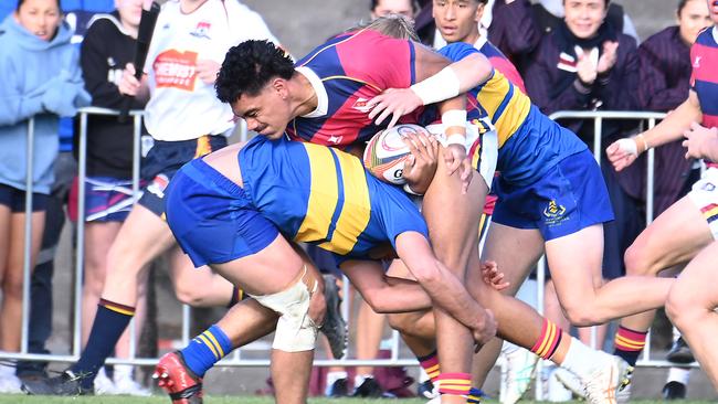 GPS First XV rugby between BSHS and Toowoomba Grammar. Saturday July 13, 2024. Picture, John Gass