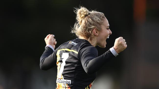 Richmond vice-captain Sarah Hosking will play her first game for the season after recovering from a hamstring injury. Picture: Robert Cianflone / Getty Images