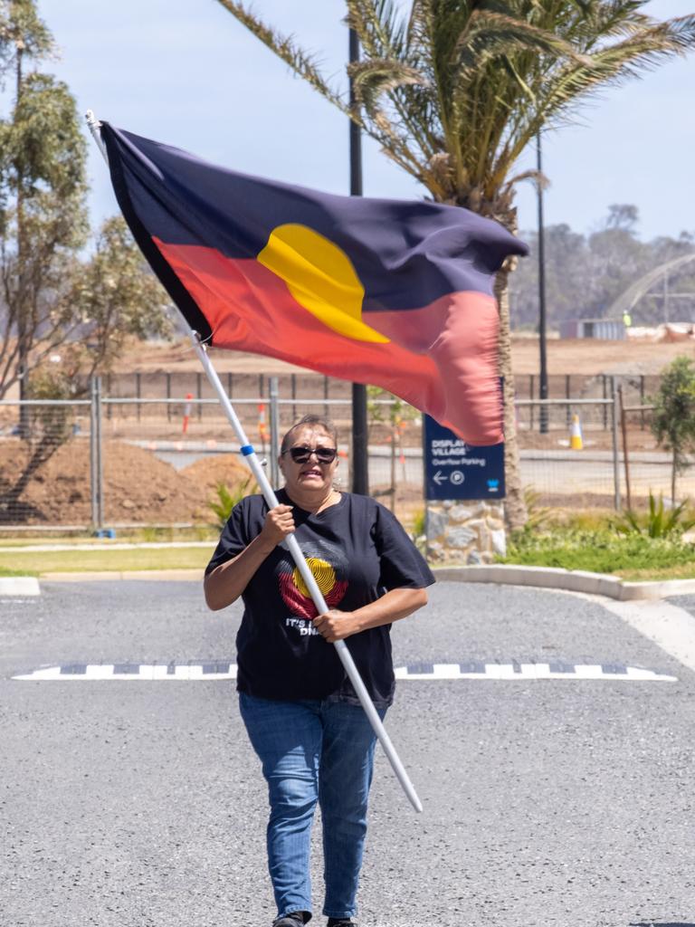 Riverlea Protest at Buckland Park SA. Pictured on October 21st 2023. Picture: Ben Clark