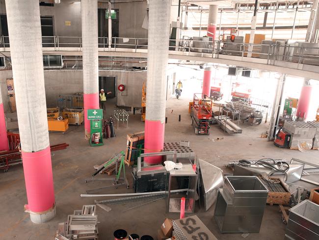 Work is well underway inside the six-storey building. Picture: Sam Ruttyn