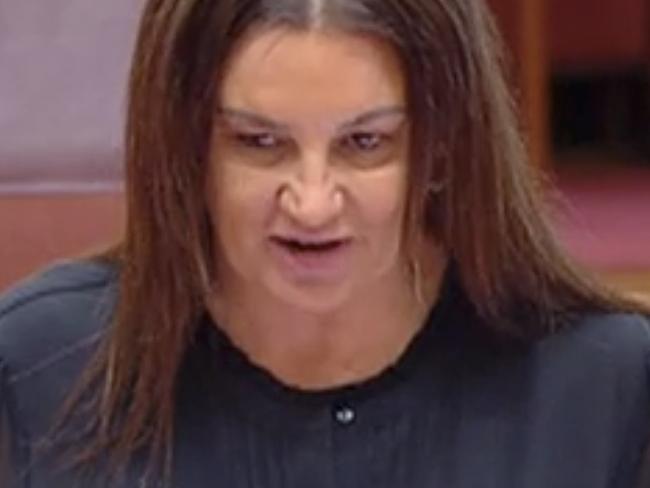 Jacqui Lambie during senate proceedings in Australian Parliament. Picture: aph.gov.au via NCA NewsWire