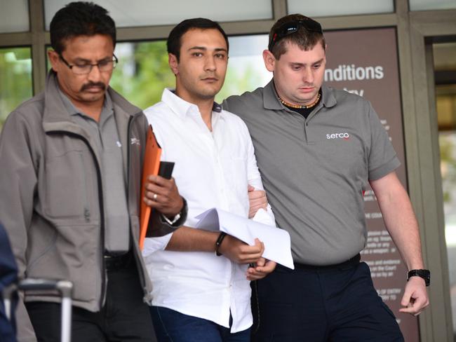 Adel Nafady, pictured centre, assaulted his three victims for his own “sexual gratification” despite clearly not having consent, Judge Murphy said. Picture: Eugene Hyland