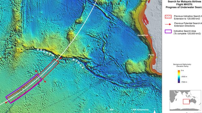 Almost done. The MH370 search has covered over 110,000 square kilometres of seabed so far. Picture: ATSB