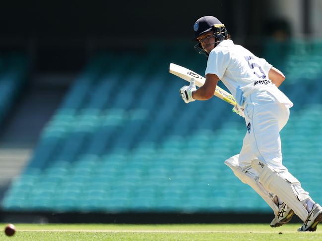 Konstas takes off for a run batting for New South Wales. Picture: Matt King/Getty Images