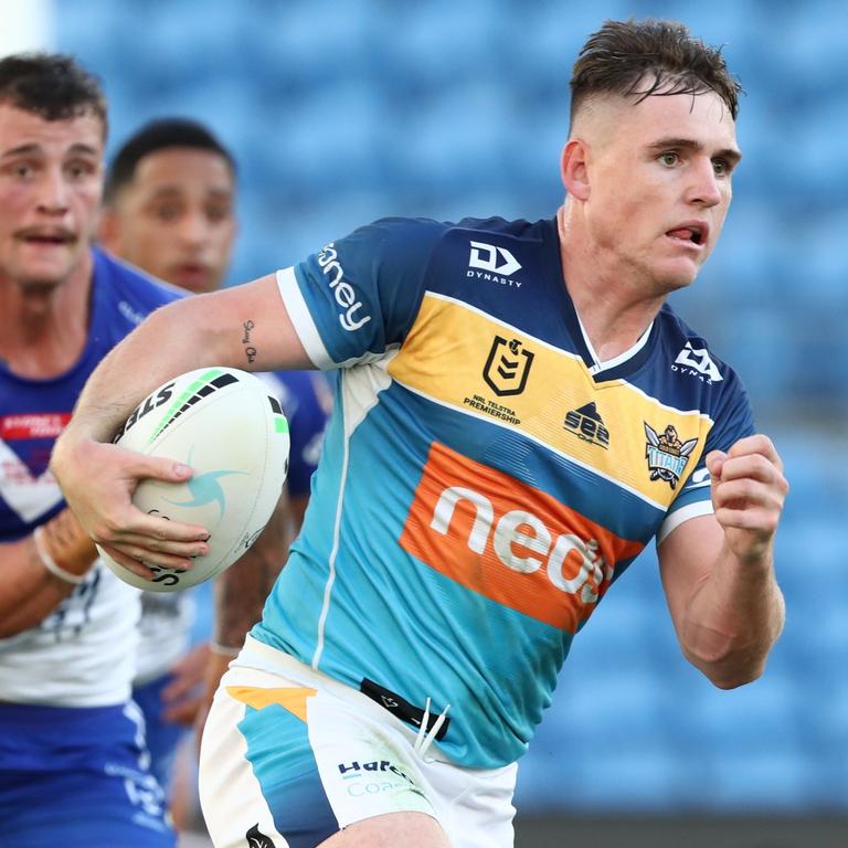 Don’t rush to buy an out of position AJ Brimson at the start of 2022. Picture: Jason O’Brien/NRL Photos