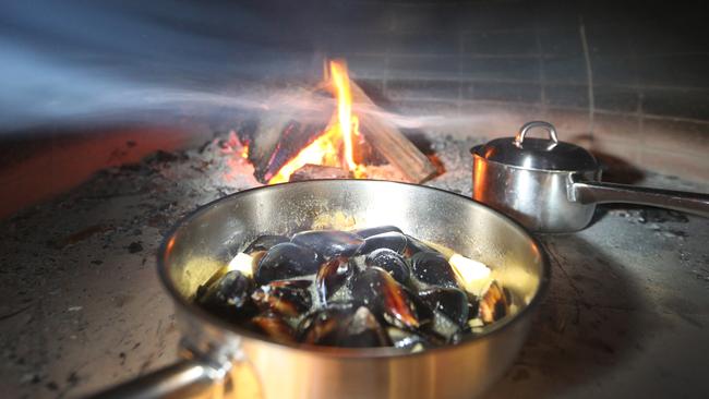 Food will be cooked in a woodfire oven at Lupo restaurant at Mermaid Beach. Picture Glenn Hampson