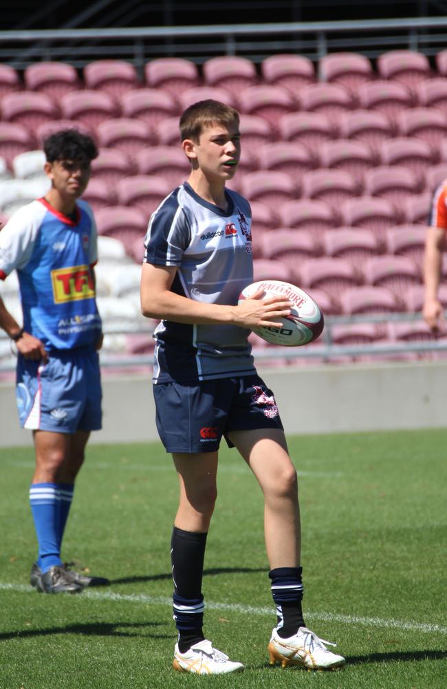 Emerging Reds Cup day 1 action between SEQ and Brisbane Grey in the Under 15s.