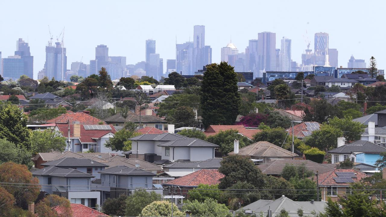 More than 50 per cent of the country is experiencing property value declines in houses and units. Picture: NCA NewsWire / David Crosling