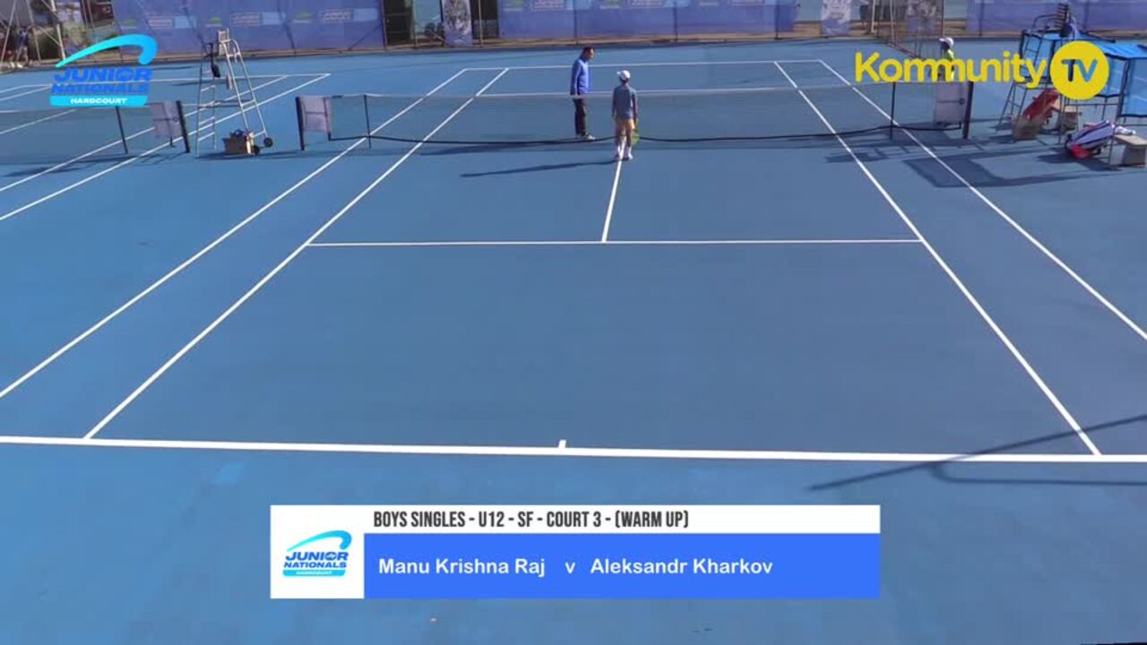 Replay: Manu Krishna Raj v Aleksandr Kharkov (12/U Boys Semifinal) — 2024 Australian Junior Hardcourt Championships Day 5