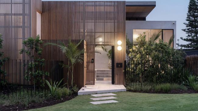 The front entrance of 8 Border Street, Belongil Beach, Byron Bay. Picture: Supplied