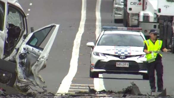 Two men have been killed in a two-car crash on a major Queensland highway, which also seriously injured a young child. The two men, aged in their 40s and 50s, were driving in separate cars when they crashed head-on on the Bruce Hwy at Owanyilla on the Fraser Coast. A Queensland Ambulance Service spokesperson said the men were both treated by paramedics for life-threatening injuries Picture 7News