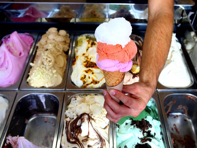 Scoop Gelati at Burleigh Heads is apart of the Best of the Gold Coast Icecream, pictured is part owner Tom Burns  Photo: David Clark