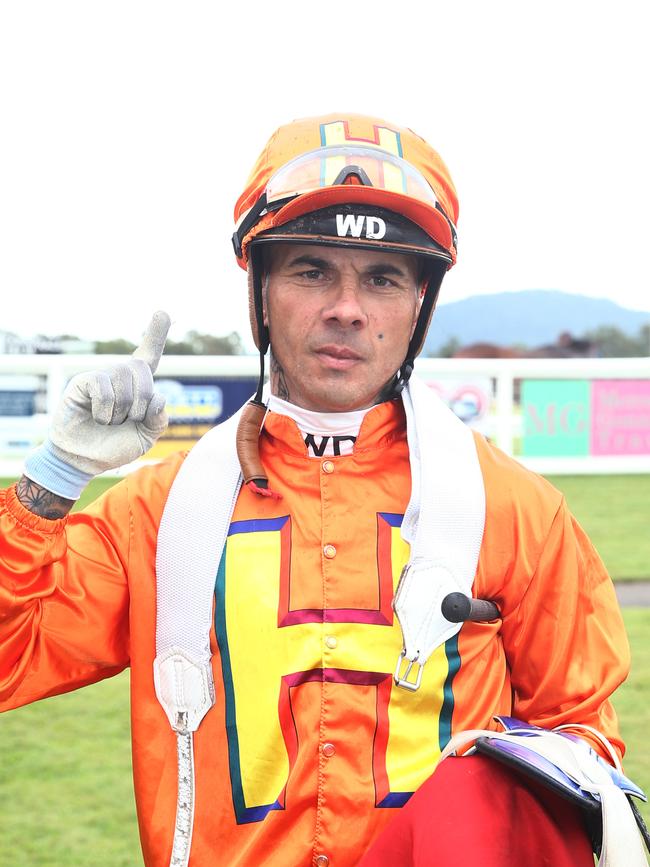 Jockey Wanderson D'Avila. PICTURE: BRENDAN RADKE.