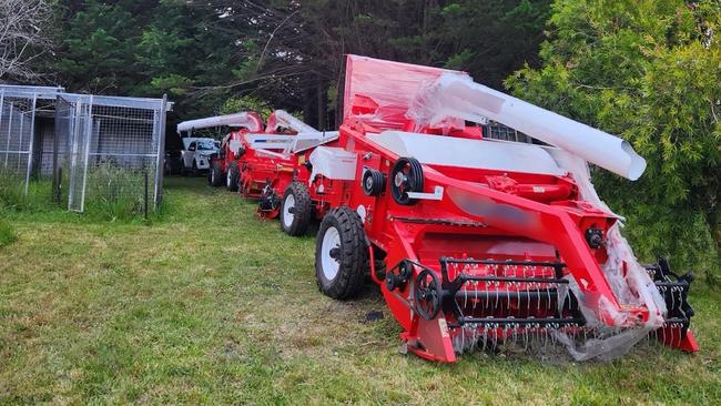 Operation Arion intercepted a huge haul of methamphetamine bound for Melbourne hidden in farm machinery. Picture: Supplied