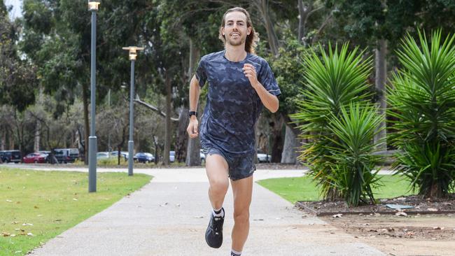 Marathon runner Riley Cocks has three entries in the top 10 of the fastest parkrun times recorded in SA. Picture: Brenton Edwards