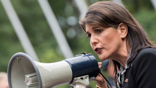 Nikki Haley is running for president in 2024 (Photo by Jim WATSON / AFP)