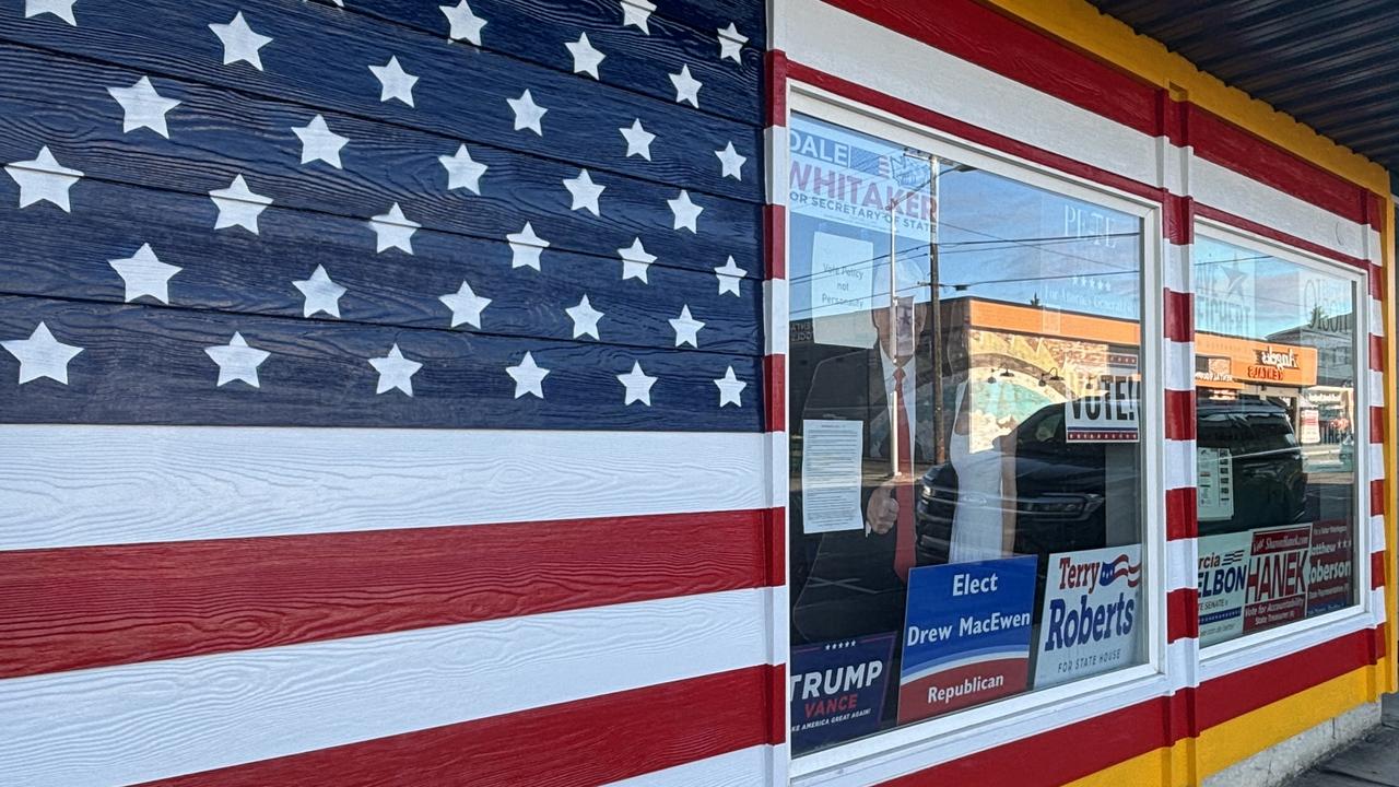 The Republican Party office in Port Angeles, Washington state, USA. Picture: Benedict Brook.