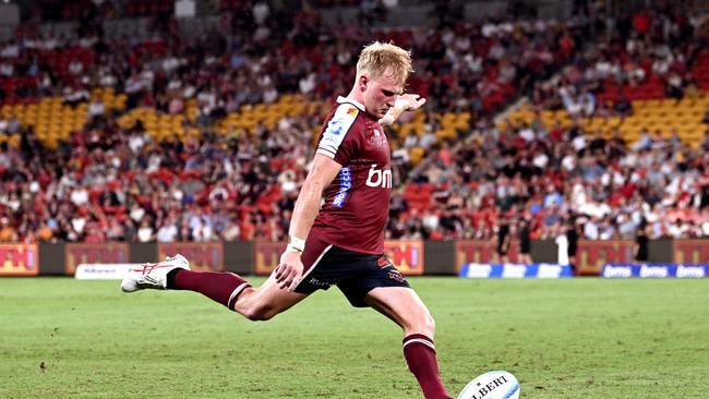 Tom Lynagh hopes to improve his goal-kicking this year. Picture: Bradley Kanaris/Getty Images