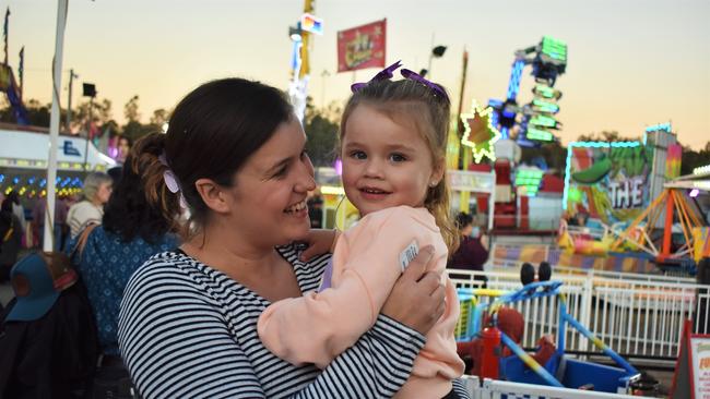 Lauren and Charlotte Brown at the Gatton Show on Saturday, July 22, 2023. Picture: Peta McEachern