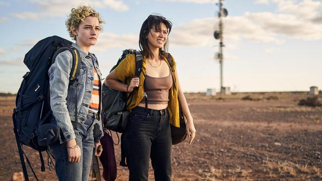 Julia Garner and Jessica Henwick star in The Royal Hotel.