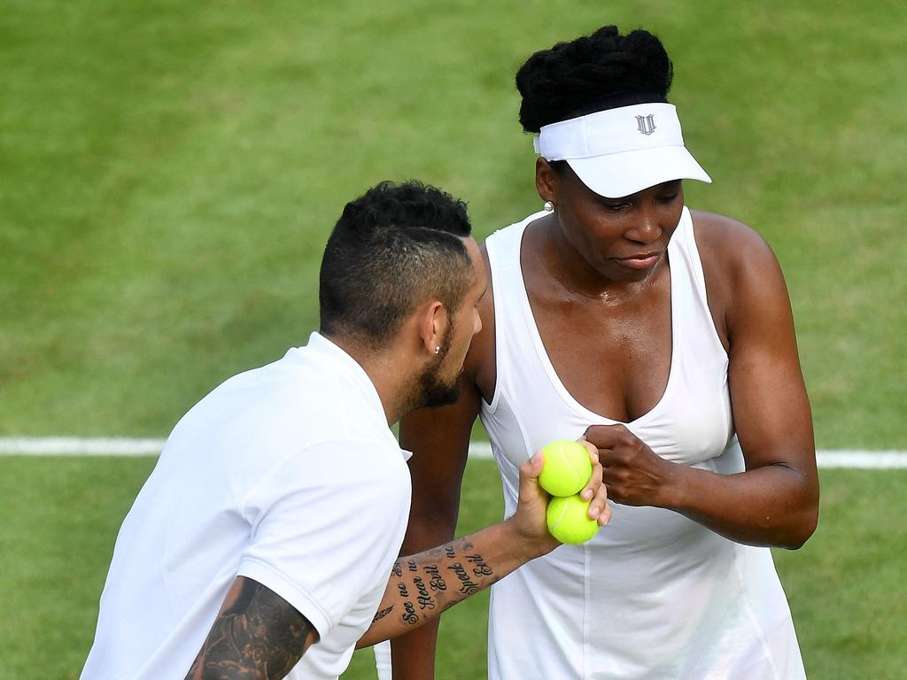 Nick Kyrgios and Venus Williams.