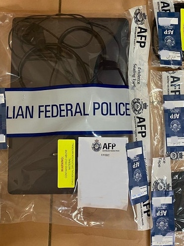 Some of the items seized during Operation Molto. SUPPLIED AFP