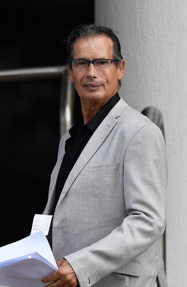 Vincent Cavallaro, co-owner of Benny’s Espresso in Coolum Beach, leaves Maroochydore Court House. Picture: Patrick Woods.