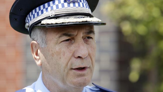 NSW assistant police commissioner Frank Mennilli said drugs were partly ‘made by criminals in backyards’. Picture: Justin Lloyd