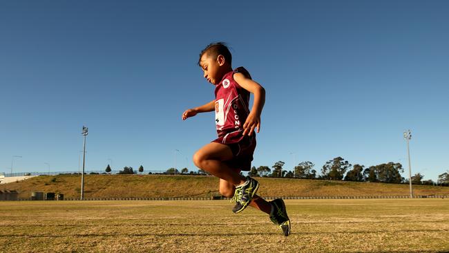 “I can run really fast,” Benjamin Nasio. AAP Image/ Justin Sanson